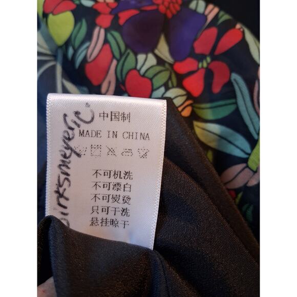 Whimsical Fairy Womens size XS Floral Flowy Career Wedding Guest Swing Dress - Picture 9 of 12